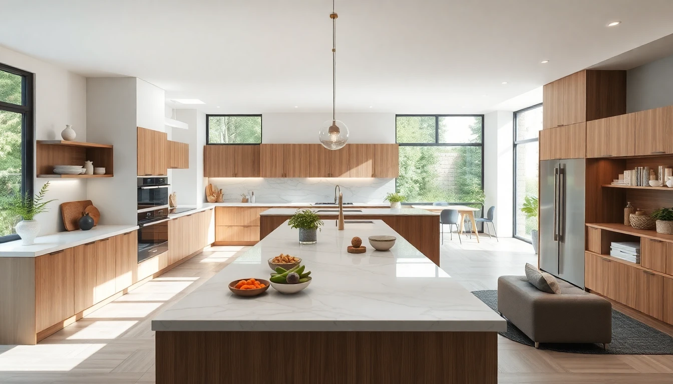 Modern open kitchen